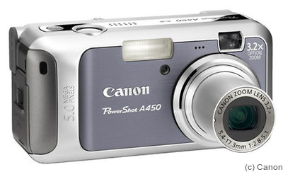 Canon: PowerShot A450 camera