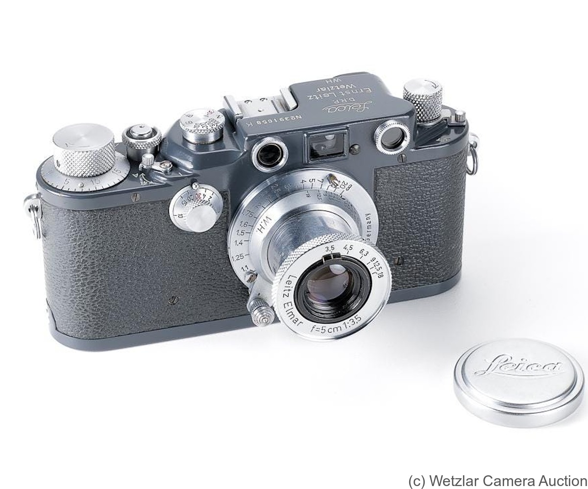 Leitz: Leica IIIc K Heer/Wehrmacht grey (fiducial) camera