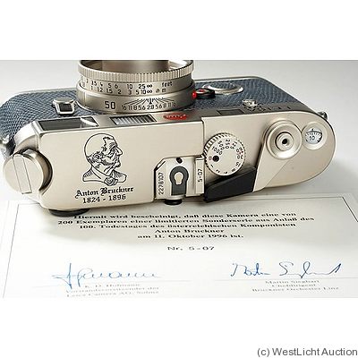 Leitz: Leica M6 ’Bruckner’ Platinum camera