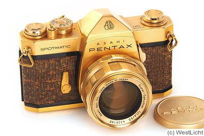 Asahi: Pentax Spotmatic (SP) (gold) camera