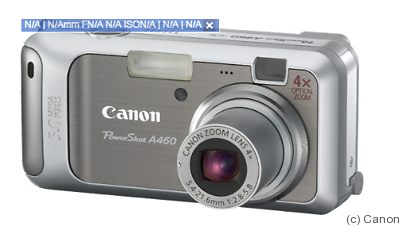 Canon: PowerShot A460 camera