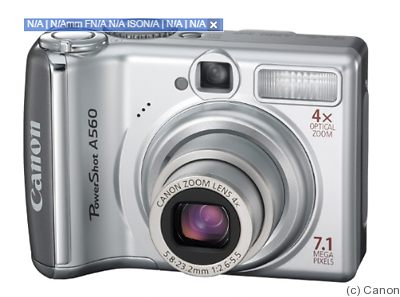 Canon: PowerShot A560 camera