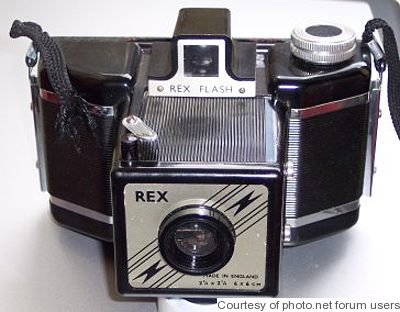 Coronet Camera: Rex Flash (bakelite) camera