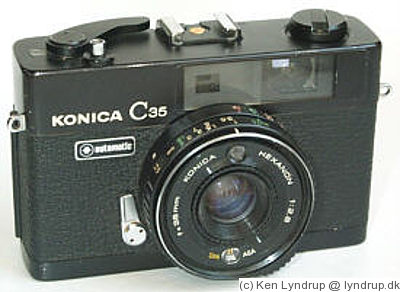 Konishiroku (Konica): Konica C35 (black) camera