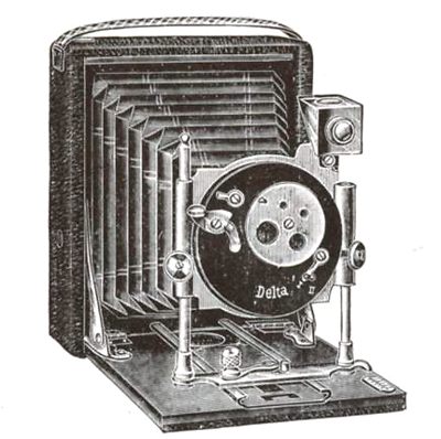 Krügener: Delta Klapp (Folding, Teddy, 1907) camera