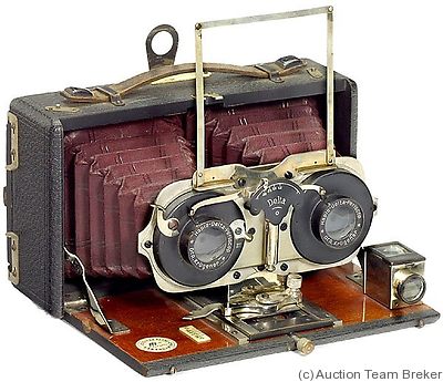 Krügener: Delta Klapp Stereo (Folding, 1903) camera
