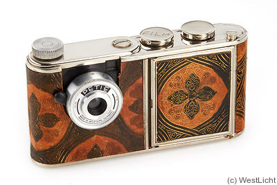 Kunik Walter: Petie Vanity (leather, gold/brown) camera