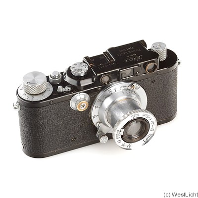 Leitz: Leica III (Mod.F) black/chrome camera