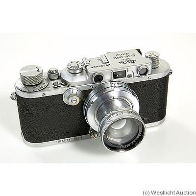 Leitz: Leica III (Mod.F) chrome Tiranty Paris camera