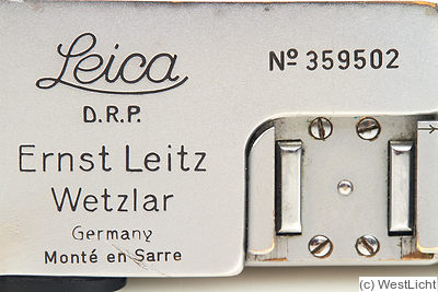 Leitz: Leica IIIc 'Monte en Sarre' camera