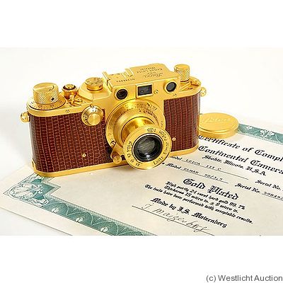 Leitz: Leica IIIc Gold plated camera