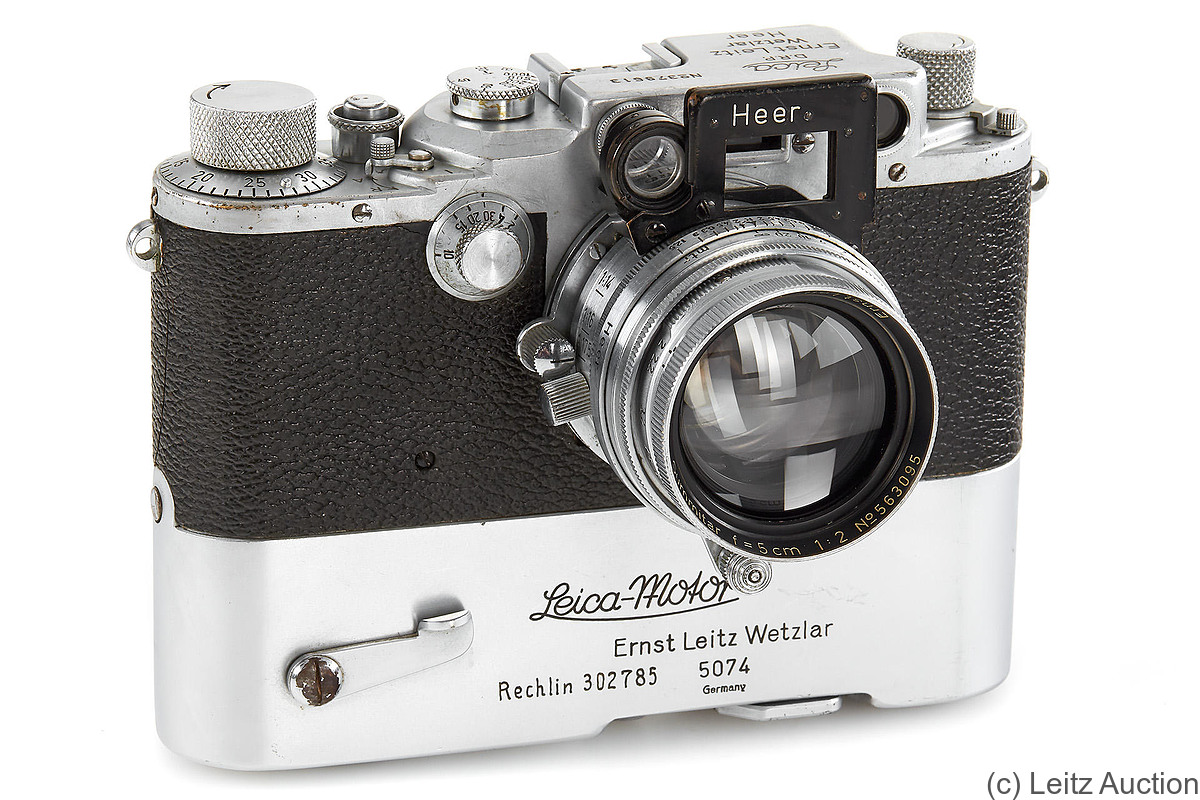 Leitz: Leica IIIc chrome Heer (w/MOOLY C) camera