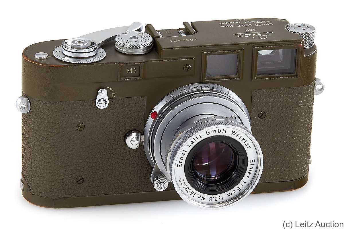 Leitz: Leica M1 Bundeseigentum Olive camera