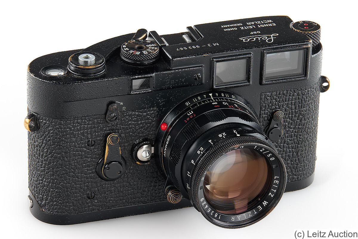 Leitz: Leica M3 black paint camera