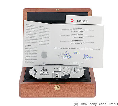 Leitz: Leica M6 TTL ’1984-2002’ (The last 999) camera