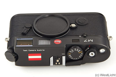 Leitz: Leica M7 0.72 black 'Test Camera Austria' camera