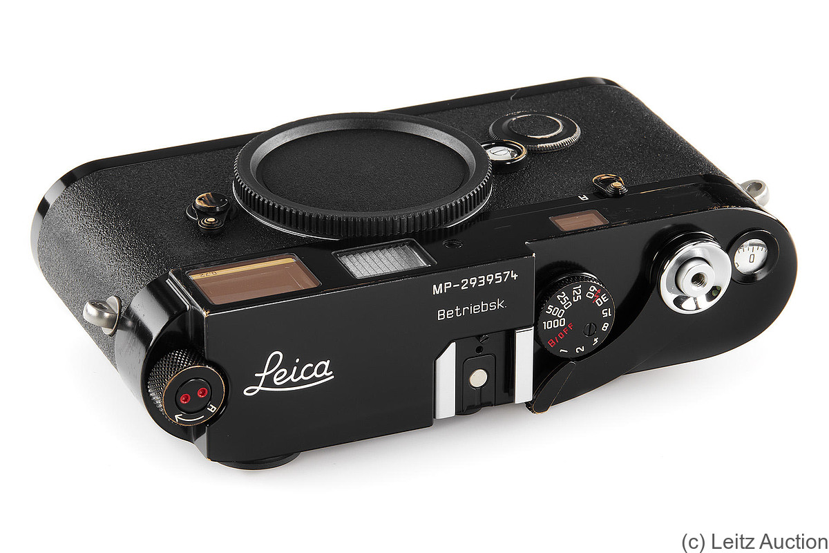 Leitz: Leica MP black (2003) Betriebskamera camera