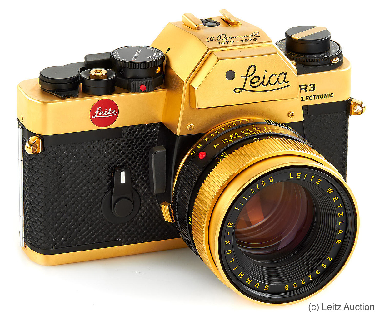 Leitz: Leica R3 ’Oskar Barnack’ Gold camera