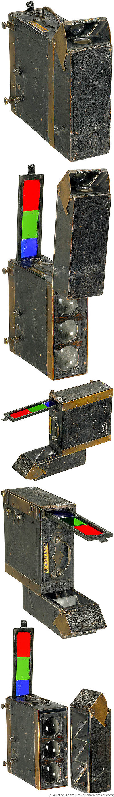 Lesueur & Ducos du Hauron: Le Melanochromoscope (three-color) camera