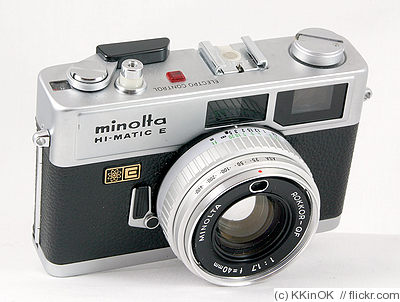 Minolta: Hi-matic E camera