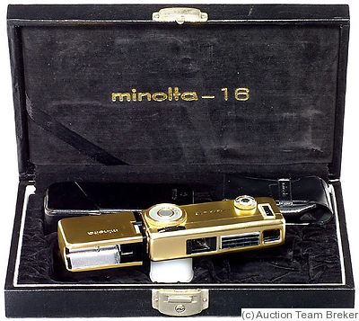 Minolta: Minolta 16 MG (gold) camera