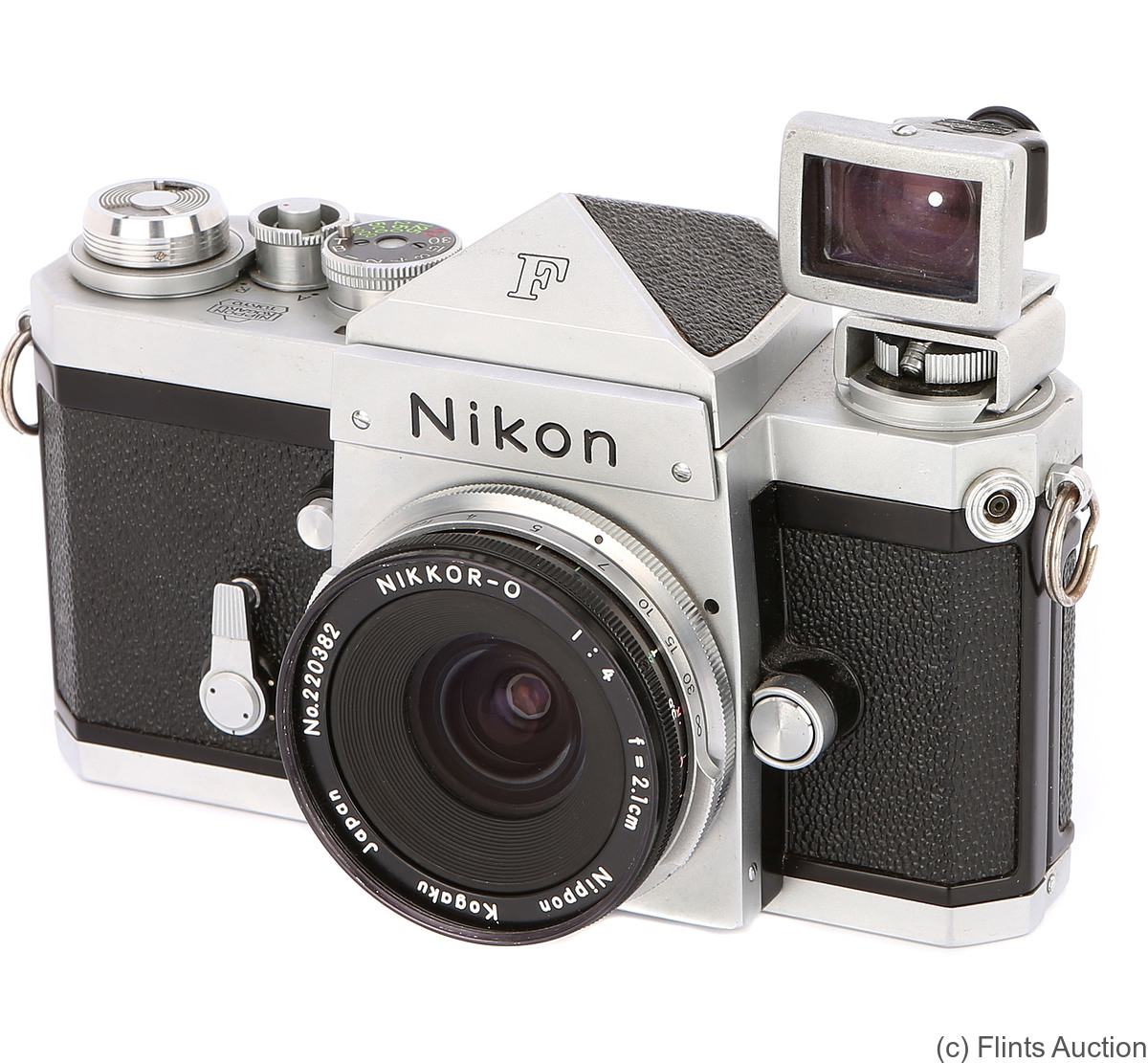 Nikon: Nikon F (eyelevel, chrome) camera