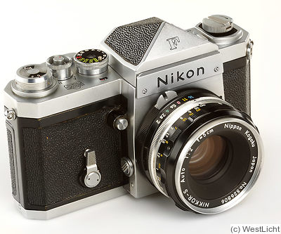 Nikon: Nikon F (eyelevel, chrome, first 100, cloth shutter) camera