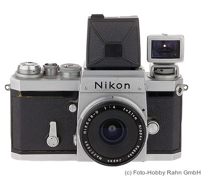 Nikon: Nikon F (waist-level, chrome) camera