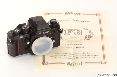 Nikon: Nikon F3 HP '20 Years' camera