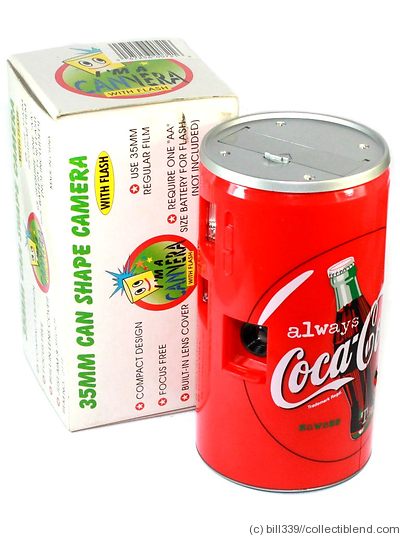 unknown companies: Coca-Cola (can, no pop-up flash) camera