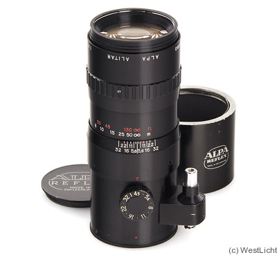 Angénieux: 180mm (18cm) f4.5 Alpa Alitar camera