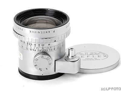 Angénieux: 24mm (2.4cm) f3.5 Alpa Retrofocus (chrome) camera