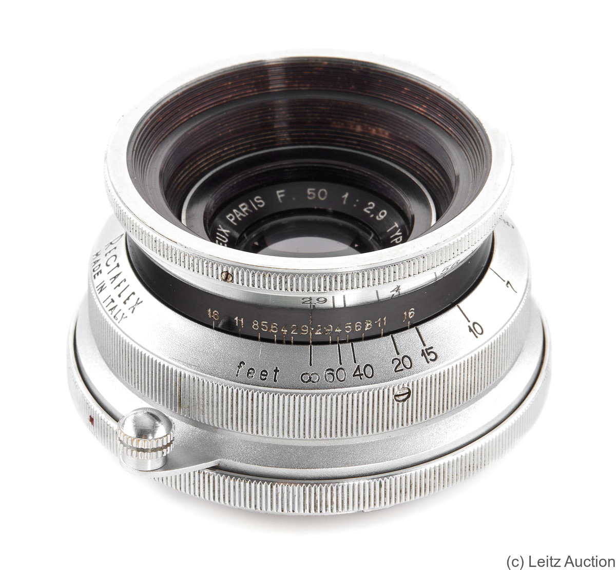 Angénieux: 50mm (5cm) f2.9 Type Z2 (Rectaflex) camera
