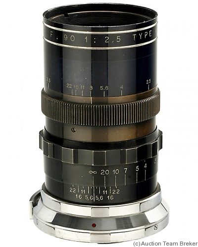 Angénieux: 90mm (9cm) f2.5 Type Y1 (Contax) camera