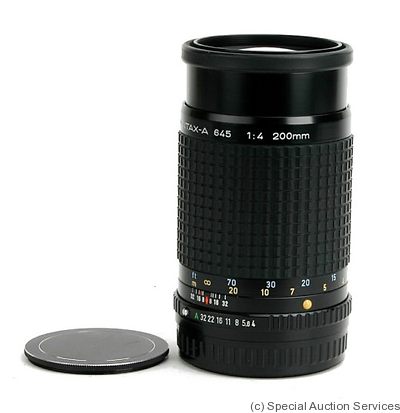 Asahi: 200mm (20cm) f4 SMC Pentax-A 645 camera