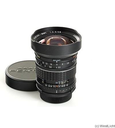 Asahi: 28mm (2.8cm) f3.5 SMC Pentax Shift camera