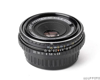Asahi: 40mm (4cm) f2.8 SMC Pentax-M (PK) camera