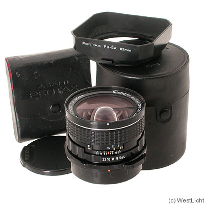 Asahi: 45mm (4.5cm) f4 SMC Pentax 6x7 Shift camera