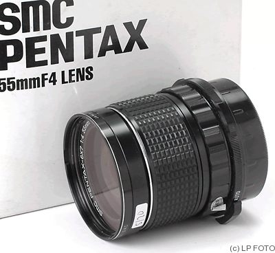 Asahi: 55mm (5.5cm) f4 SMC Pentax 6x7 camera