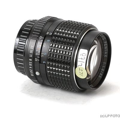 Asahi: 85mm (8.5cm) f1.8 SMC Pentax (PK) camera