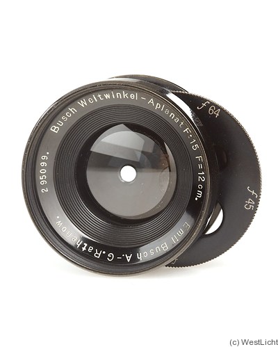 Busch, Emil: 120mm (12cm) f15 Weitwinkel Aplanat camera