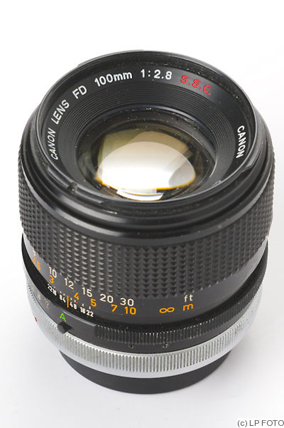 Canon: 100mm (10cm) f2.8 FD S.S.C camera
