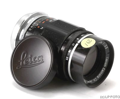 Canon: 135mm (13.5cm) f3.5 (SM, black) camera