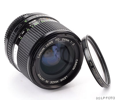 Canon: 24mm (2.4cm) f2 FDn camera