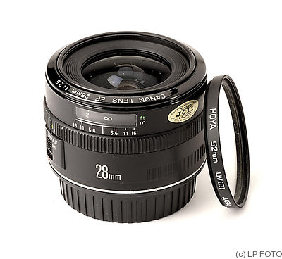 Canon: 28mm (2.8cm) f2.8 EF camera