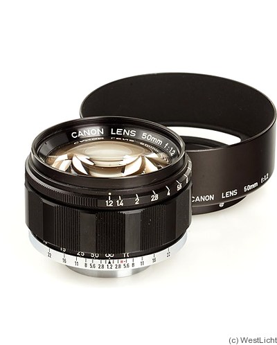 Canon: 50mm (5cm) f1.2 (SM, black) camera