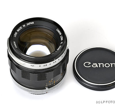 Canon: 50mm (5cm) f1.2 FL camera