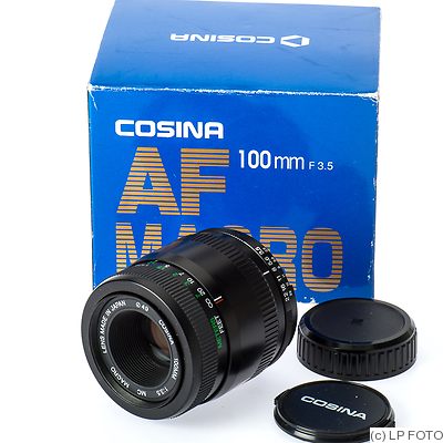 Cosina: 100mm (10cm) f3.5 Macro MC (Nikon AF) camera