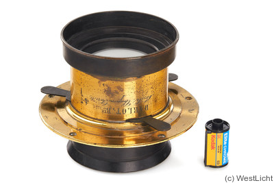 Darlot: Hemispherique (brass, 13cm len, 500mm focal) camera