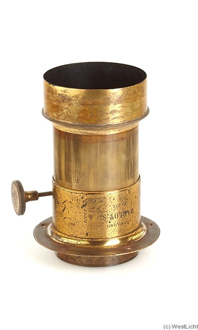 Darlot: Petzval (brass, 21cm height, 8cm dia) camera
